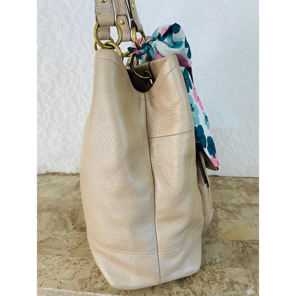 Coach penelope F18890 pearl pebble Leather large Satchel BAG PURSE shoulder bag - Picture 4 of 7